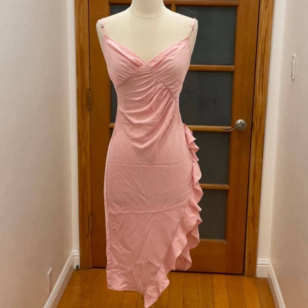 More To Come Natasha Ruffle Midi Dress, Size: XS - Picture 4 of 11